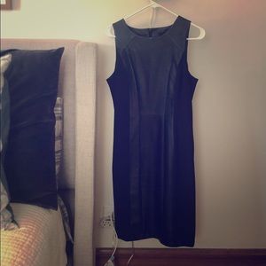 Faux leather dress